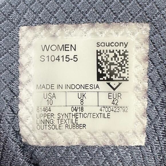 Saucony Guide ISO Everun Women Running Shoes Size 10 Blue/Peach/Gray Knit Comfy - Picture 6 of 16